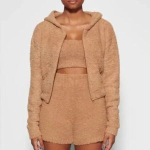 SKIMS Cozy Knit Zip Up Hoodie XXS/XS